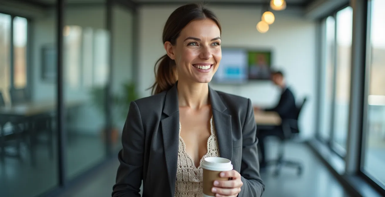 Häkel-Top unter Blazer für moderne Büro-Eleganz