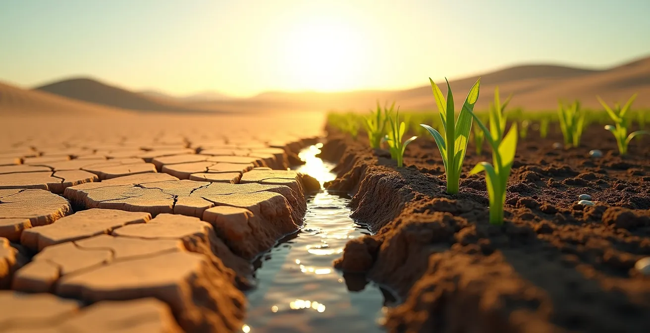 Mikroskopische Darstellung einer intakten versus geschädigten Hautbarriere